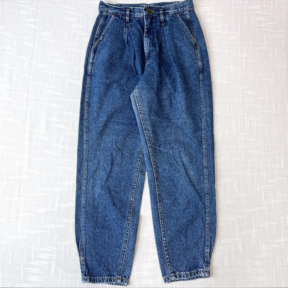 80s Bare Back Pleated Vintage Lee Mom Jeans